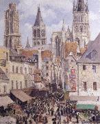 Rue de L-Epicerie,Rouen Camille Pissarro